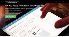 Desktop Screenshot of crystalreportsonlinetraining.com
