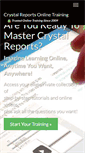 Mobile Screenshot of crystalreportsonlinetraining.com